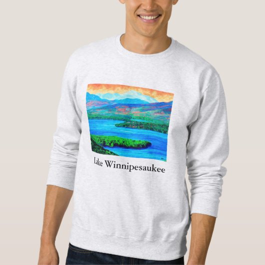スウィーシュ湖絵を描ウィンニペソーキー・スウェットシャツ スウェットシャツ (正面)