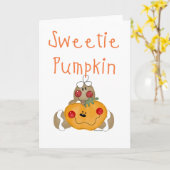 スウィーティカボチャ カード (黄色い花)
