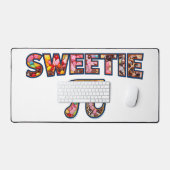 スウィーティパイ（甘味料で満たされた） デスクマット (キーボード&マウス)