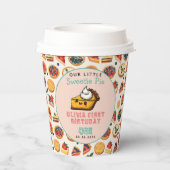 スウィーティパイ – Pi Day 1st Birthdayパーティー 紙コップ (裏面)