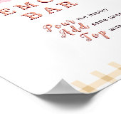 スウィーティリトルピーチメモザバーサイン ポスター (角)