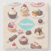 スウィーティーズ 大理石 ストーンコースター (正面)