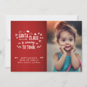 スウィートおもしろいサンタクロース来は脚本の写真 シーズンカード (正面)