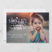 スウィートおもしろいサンタクロース来は脚本の写真 シーズンカード (正面)