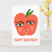 スウィートお洒落アップルカスタム カード (黄色い花)