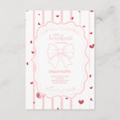 スウィートお洒落アートバレンタインのおむつラッフル エンクロージャーカード (正面)