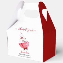 スウィートお洒落アールアンブレラバーブベイビーシャワー フェイバーボックス