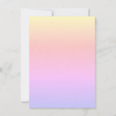 スウィートお洒落デイジーレインボー恋しく思リット1 招待状 (裏面)