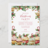 スウィートお洒落トリートクリスマス 招待状 (正面)