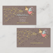 スウィートお洒落ピンクフェアリープリンセス&魔法スターズ 名刺 (正面/裏面)