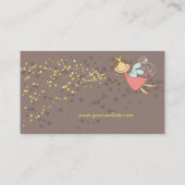 スウィートお洒落ピンクフェアリープリンセス&魔法スターズ 名刺 (裏面)