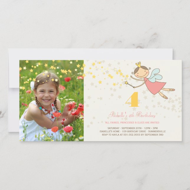 スウィートお洒落フェアリープリンセスガールバースデーパーティー (正面)