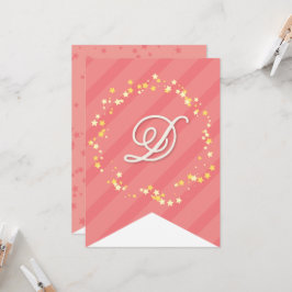 スウィートお洒落フェアリープリンセスガールバースデーパーティー カード