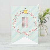 スウィートお洒落フェアリープリンセスガールバースデーパーティー カード (スタンド正面)