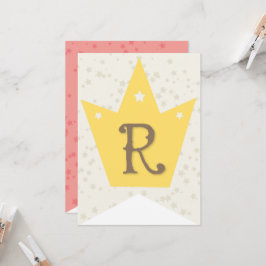 スウィートお洒落フェアリープリンセスガールバースデーパーティー カード