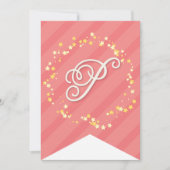 スウィートお洒落フェアリープリンセスガールバースデーパーティー カード (正面)