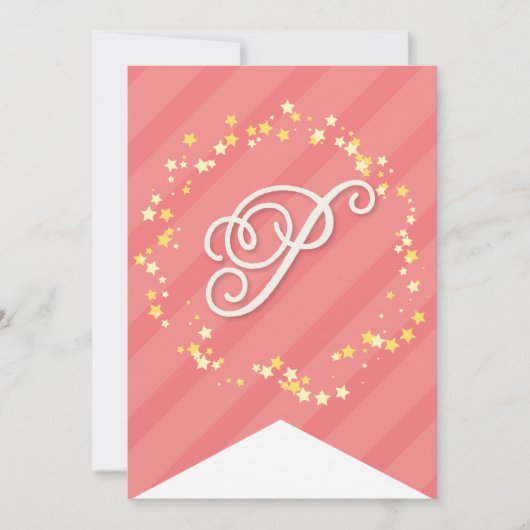 スウィートお洒落フェアリープリンセスガールバースデーパーティー カード (正面)