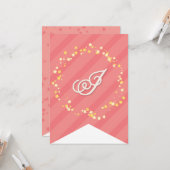 スウィートお洒落フェアリープリンセスガールバースデーパーティー カード (正面/裏面インサイチュ)