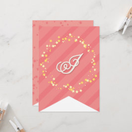 スウィートお洒落フェアリープリンセスガールバースデーパーティー カード