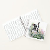 スウィートお洒落フローラボストンテリアパピー ノートブック (内部)