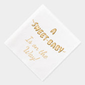 スウィートお洒落ベビーオンザウェイ 箔ナプキン (右)