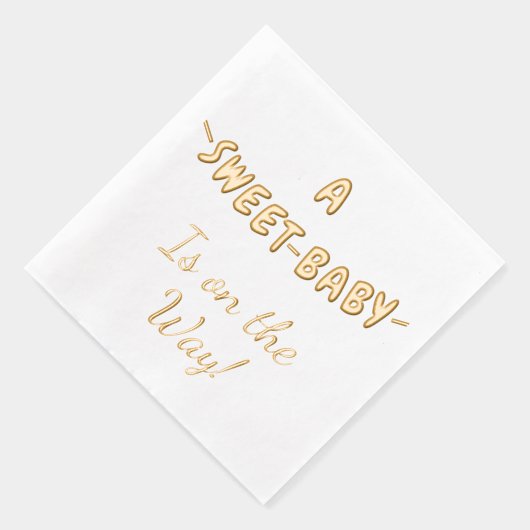 スウィートお洒落ベビーオンザウェイ 箔ナプキン (右)