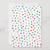 スウィートお祝いキャンディバースデーパーティーの招待 招待状 (裏面)