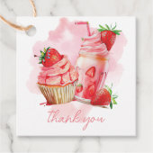 スウィートお祝いストロベリーミルクシェイク誕生日 フェイバータグ (正面)