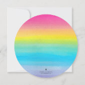 スウィートお祝いバースデーパーティー招待状 招待状 (裏面)