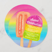 スウィートお祝いバースデーパーティー招待状 招待状 (正面/裏面)