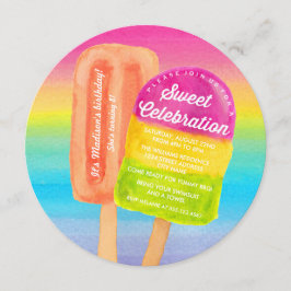 スウィートお祝いバースデーパーティー招待状 招待状