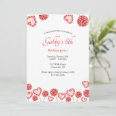 スウィートお祝いバースデーパーティー 招待状 (スタンド正面)