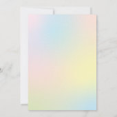 スウィートお祝いパステルキャンディーショッペ誕生日 招待状 (裏面)