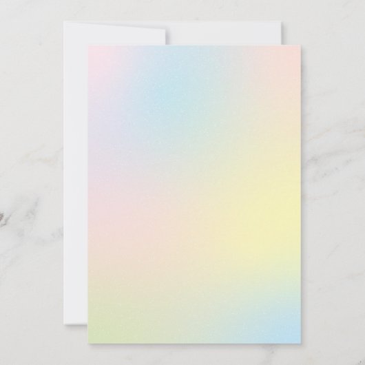 スウィートお祝いパステルキャンディーショッペ誕生日 招待状 (裏面)