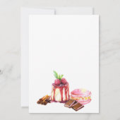 スウィートお祝いベビーシャワー誕生日 招待状 (裏面)