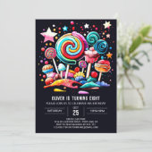 スウィートお祝いマジカル誕生日 招待状 (スタンド正面)