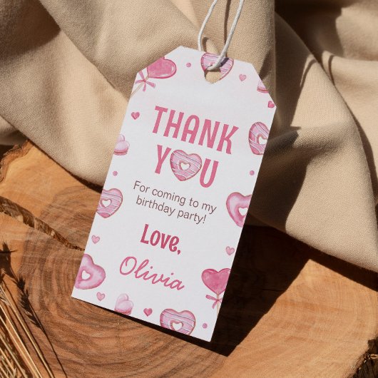 スウィートお祝い誕生日サンキューユーラベル ギフトタグ