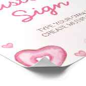 スウィートお祝い誕生日パーティーテーブルサイン ポスター (角)