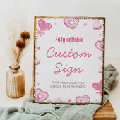 スウィートお祝い誕生日パーティーテーブルサイン ポスター