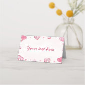 スウィートお祝い誕生日座席表 プレイスカード (裏面)