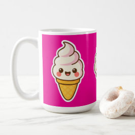 スウィートかわいいアイスクリーム コーヒーマグカップ