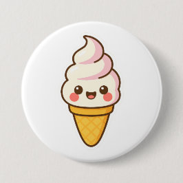 スウィートかわいいアイスクリーム 缶バッジ