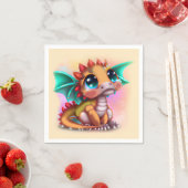 スウィートかわいいベビードラゴン スタンダードカクテルナプキン (インサイチュ)