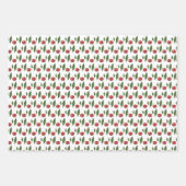 スウィートさくらんぼウォーターカラーイラストレーション ラッピングペーパーシート (正面2)