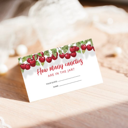 スウィートさくらんぼキャンディーの数 エンクロージャーカード