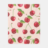 スウィートさくらんぼディライト フリースブランケット (正面)