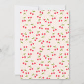 スウィートさくらんぼバースデーパーティー 招待状 (裏面)