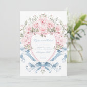 スウィートさくらんぼブロッサムクレスト |モノグラム結婚ズ 招待状 (スタンド正面)