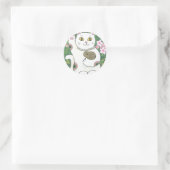 スウィートさくらんぼブロッサムネコ ラウンドシール (バッグ)