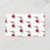 スウィートさくらんぼベビーシャワー予約リクエスト エンクロージャーカード (裏面)